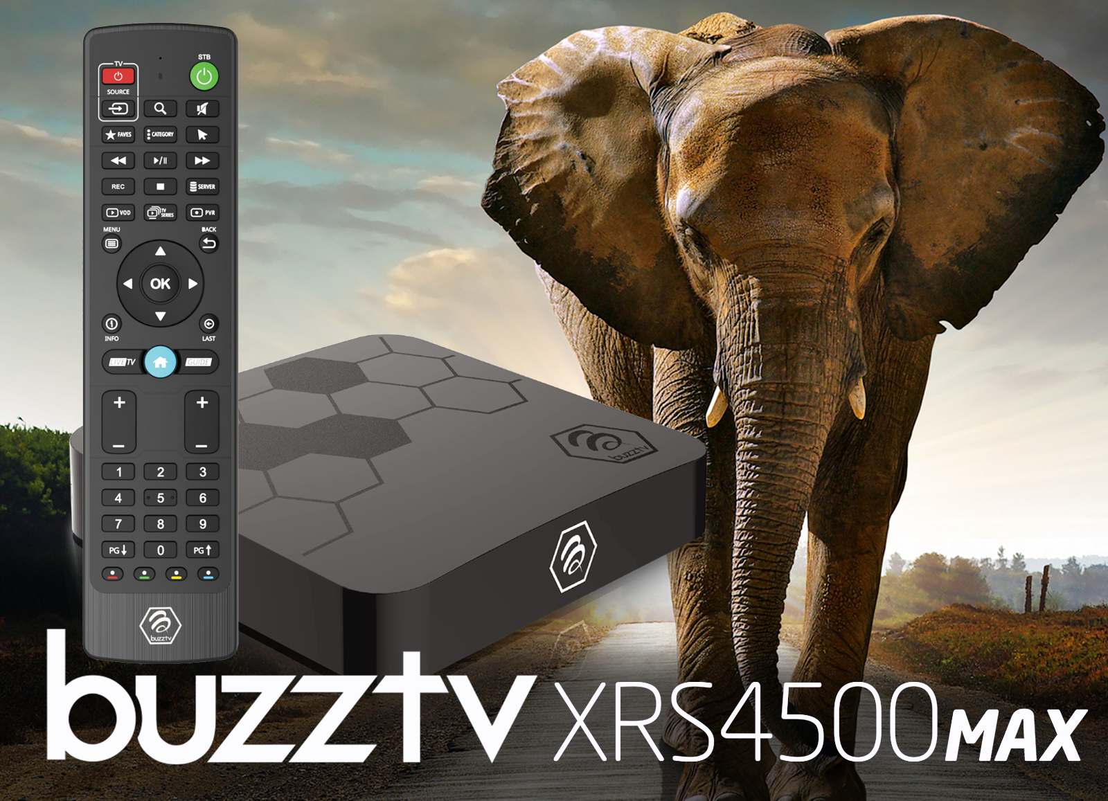 BuzzTV XRS 4500 MAX Android IPTV OTT set-top HD 4K TV Box